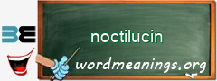 WordMeaning blackboard for noctilucin